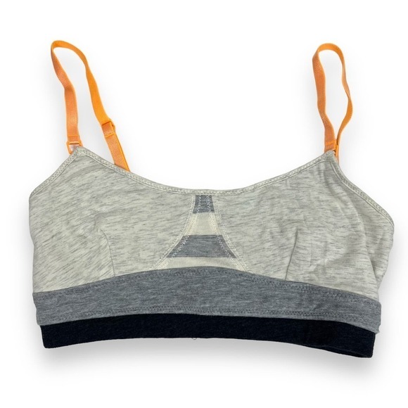 lululemon bra womens 4 hot pink gray strapy yoga sports bra - Picture 2 of 13